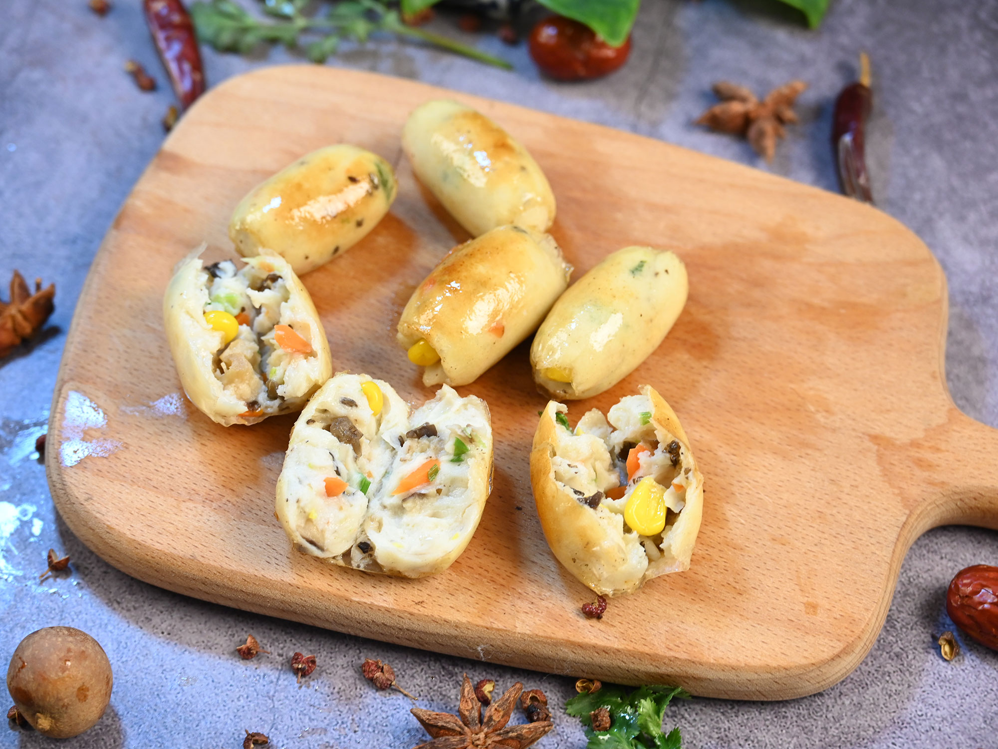 野菜ミックス魚ウインナー